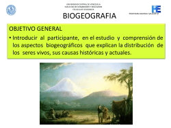 Biogeografia I y II.pdf - Saber UCV - Universidad Central de