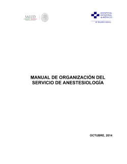 Manual de Organización - Hospital General de México