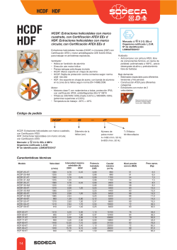 HCDF HDF - Sodeca