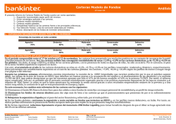 Análisis Carteras Modelo de Fondos - Bankinter