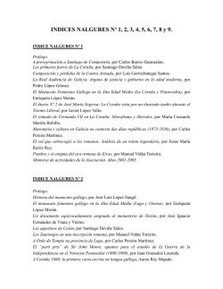 Indice n&uacute;meros Nalgures - Asociaci&oacute;n Cultural Estudios Hist&oacute;ricos