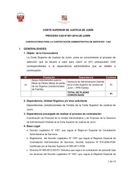 BASES CAS-007-2014-UE-JUNIN - Poder Judicial del Perú