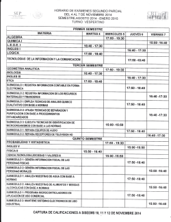 horarioexamenes - Profe Joel Puente