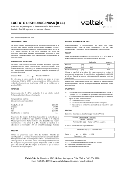 LACTATO DESHIDROGENASA (IFCC) - Andina Medica