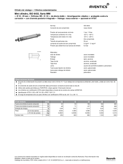 Mini cilindro, ISO 6432, Serie MNI - AVENTICS