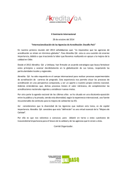 II Seminario Internacional Akredita QA