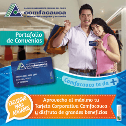 portafolio de convenios - Comfacauca