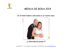 Informaci&oacute;n de bodas 2014(PDF) - Hotel Viadero 4