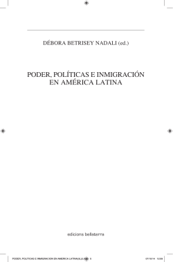 PODER, POLITICAS E INMIGRACION.pdf - Edicions Bellaterra