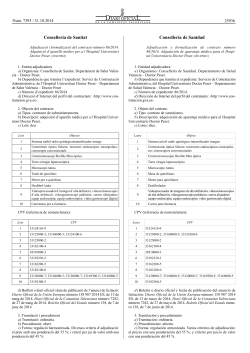 Adjudicació i formalització del contracte número 86/2014. Adquisició