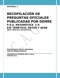 recopilaci&oacute;n de preguntas oficiales publicadas por demre