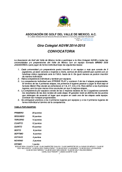 Gira Colegial AGVM 2014-2015 CONVOCATORIA - Asociación de