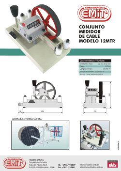 CONJUNTO MEDIDOR DE CABLE MODELO 12MTR - Fox Controls