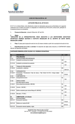 SEGUNDA CONVOCATORIA