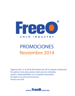 Promociones Freeo Octubre 1 - freeo.com.mx