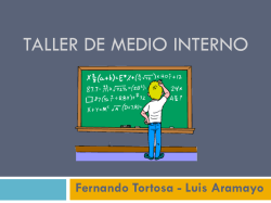 Taller de Medio Interno - Méds. F. Tortosa y Luis Aramayo