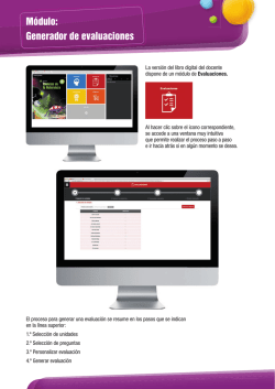 M&oacute;dulo: Generador de evaluaciones - Edelvives