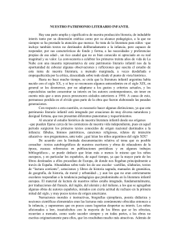 Nuestro Patrimonio Literario Infantil