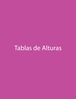 Tablas de Alturas - chile.cubica