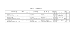 平成26年11月新規登録一覧