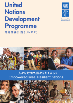 UNDPの組織と活動概要 - 国連開発計画（UNDP）