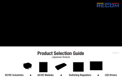RECOM Selection Guide