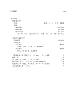 【別紙1】工事概要（PDF:32 KB）