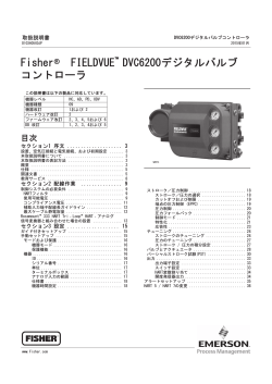 Fisherr FIELDVUE DVC6200デジタルバルブ コントローラ - Emerson