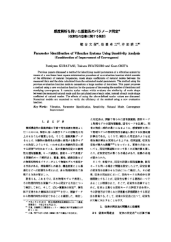 感度肺を用いた振動系のバラメータ同定*