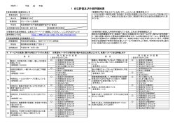 1 自己評価及び外部評価結果 - WAM NET（ワムネット）