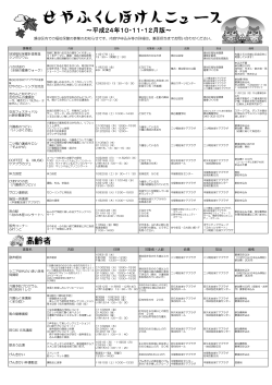 ～平成24年10・11・12月版～ - 横浜市