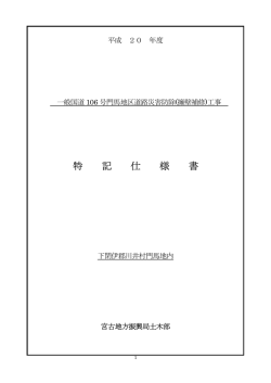 特記仕様書 - 岩手県