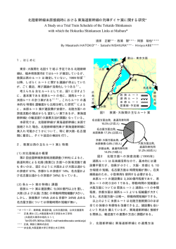 北陸新幹線米原接続時における東海道新幹線の列車  - 大阪産業大学