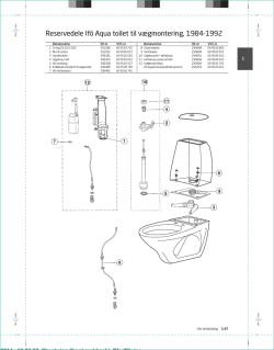 If&oslash; Aqua h&aelig;nge toilet 1984-1992 - StarVVS.dk