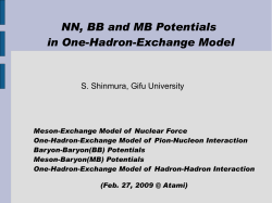 NN, BB and MB Potentials in One-Hadron-Exchange Model