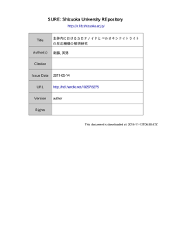 生体内におけるカロテノイドとペルオキシナイトライトの反応機構の解明研究