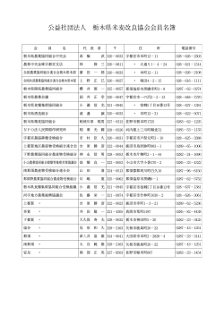公益社団法人 栃木県米麦改良協会会員名簿