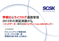 ID - ICTSFC｜情報サービス連携コンソーシアム