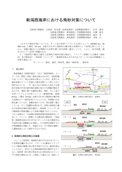 新潟西海岸における飛砂対策について