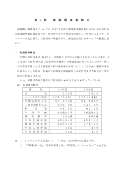 南陽園事業報告