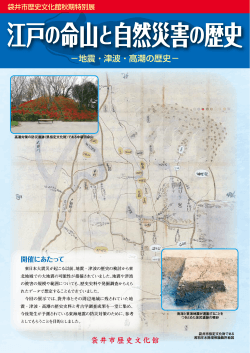 『江戸の命山と自然災害の歴史』展示解説 (5,7MB) - 袋井市歴史文化館