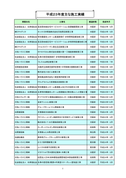 主な施工実績（PDF） - ユーアイ工業株式会社