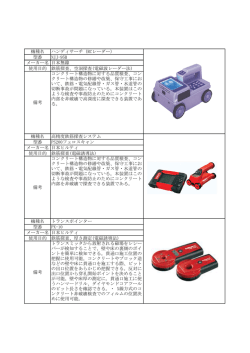 機種名 ハンディサーチ（RCレーダー） 型番 NJJ-95B メーカー名 日本無線
