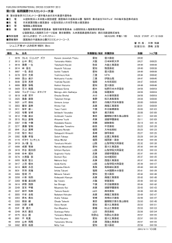 第27回 福岡国際クロスカントリー大会 ジュニア男子・JUNIOR MEN 8km