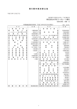 連結貸借対照表・損益計算書 *(PDF/557KB) - みずほ銀行