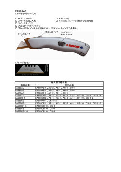 EA589AE （ユーティリティナイフ） 全長 170mm 重量 240g スライド式