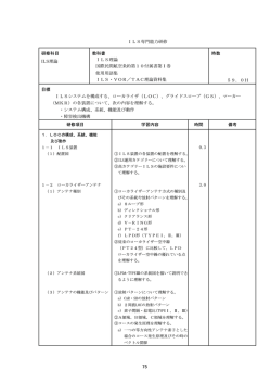㹇㹊㹑ᑓ㛛⬟ຊಟ 研修科目教科書時数㹇㹊㹑ㄽILS理論ᅜ㝿Ẹ㛫⯟᮲㸯㸮