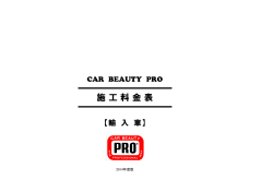 施 工 料 金 表 - 横浜市都筑区・車のコーティング店｜Car Beauty Pro Leaf