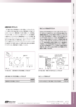 17 HCS 013 小型 RMS ネジ付き対物レンズホルダには、 ベース面から