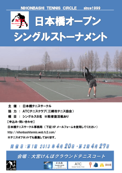 ATCテニスクラブ（三郷市テニス協会） - 日本橋テニスサークル - FC2